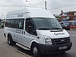 Бесплатный автобус Genser в пункт аренды автомобилей АрендаАвто-ктл на Новорязанском шоссе